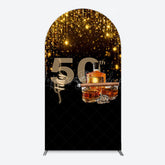 Lofaris Black Gold Cigar Vodka 50th Birthday Arch Backdrop